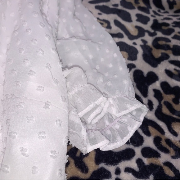 Button Up White Pretty Garden Midi Dress - Picture 6 of 11